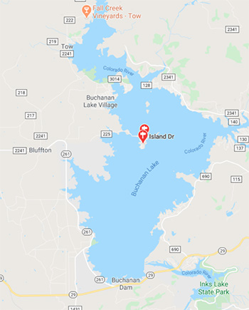 Map to Lake Cottage