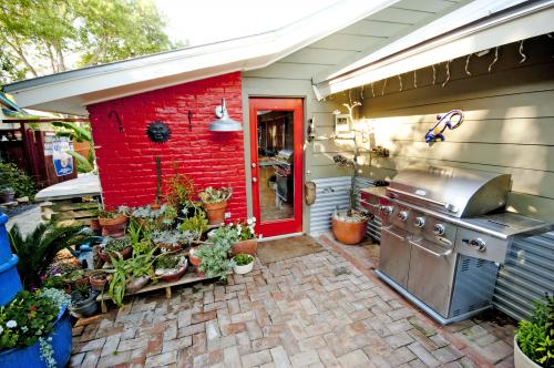 Hancock Pool House - Outdoor Kitchen