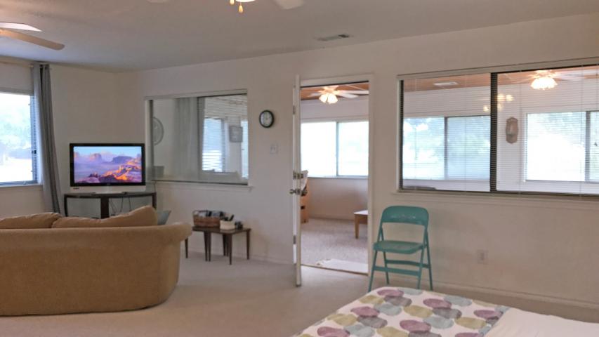 Hancock Lake Cottage - Bedroom and Living
