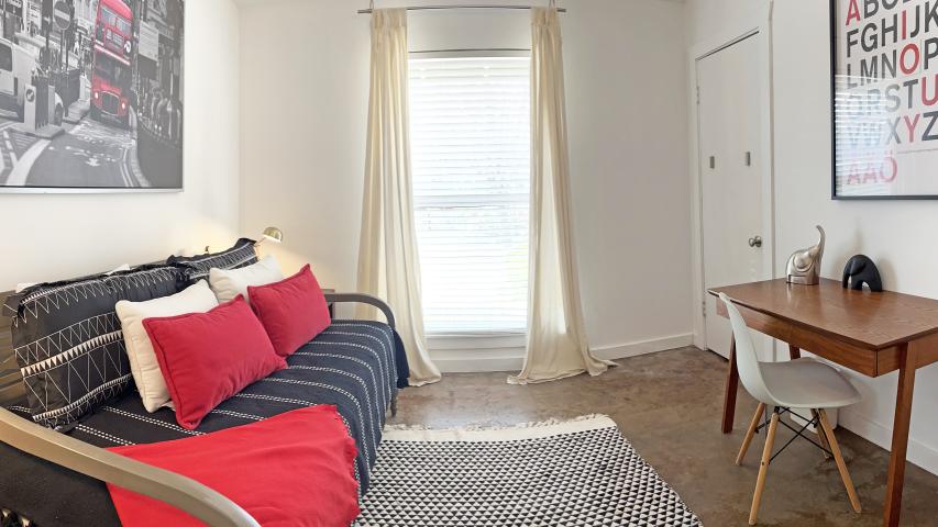 Hancock Modern Central Austin furnished rental.